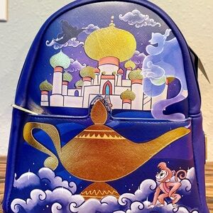 Loungefly Disney Aladdin Hardtag Princess Jasmine Castle Mini Backpack, BNWT